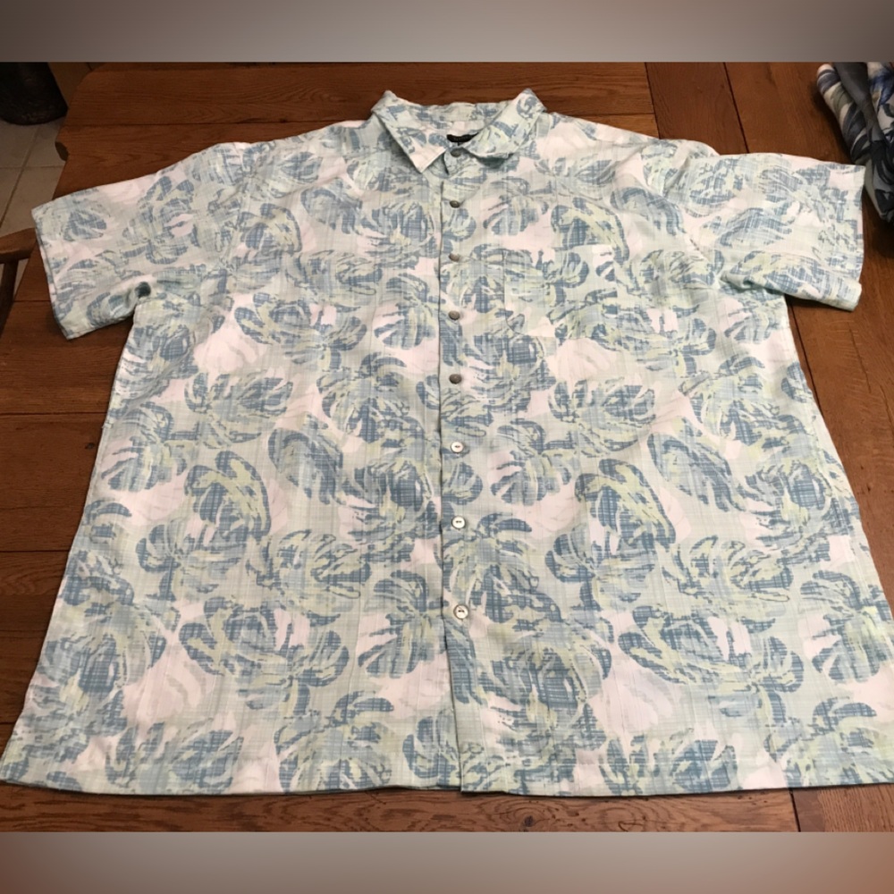 Men’s Van Heusen XXL Hawaiian Shirt Palm Leaves